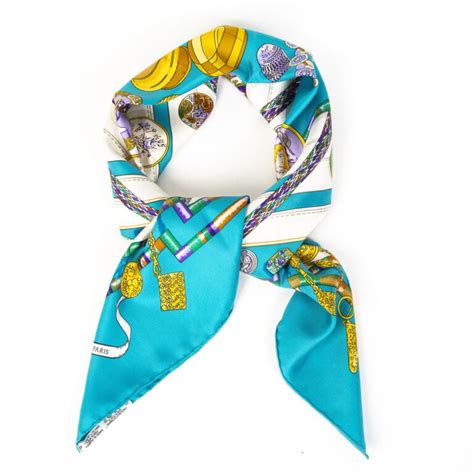 Hermes Scarf Turquoise 